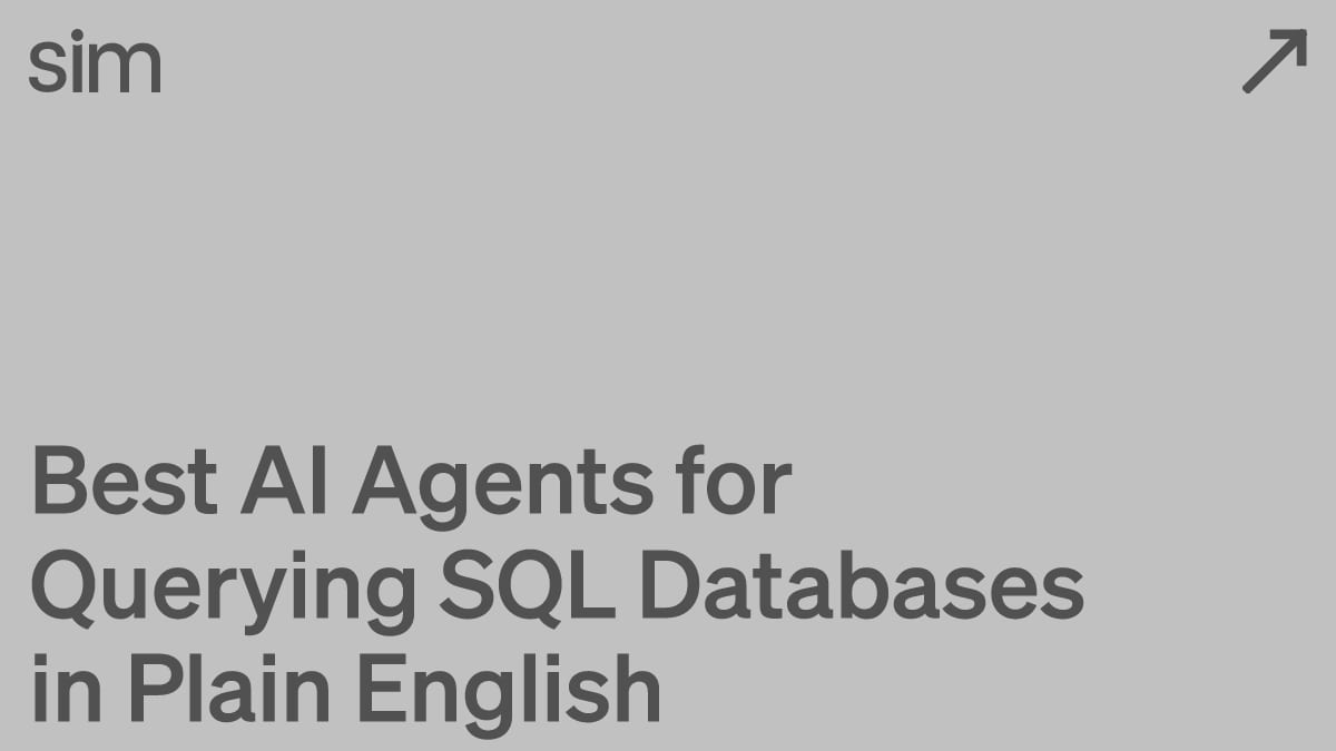 Best AI Agents for Querying SQL Databases in Plain English