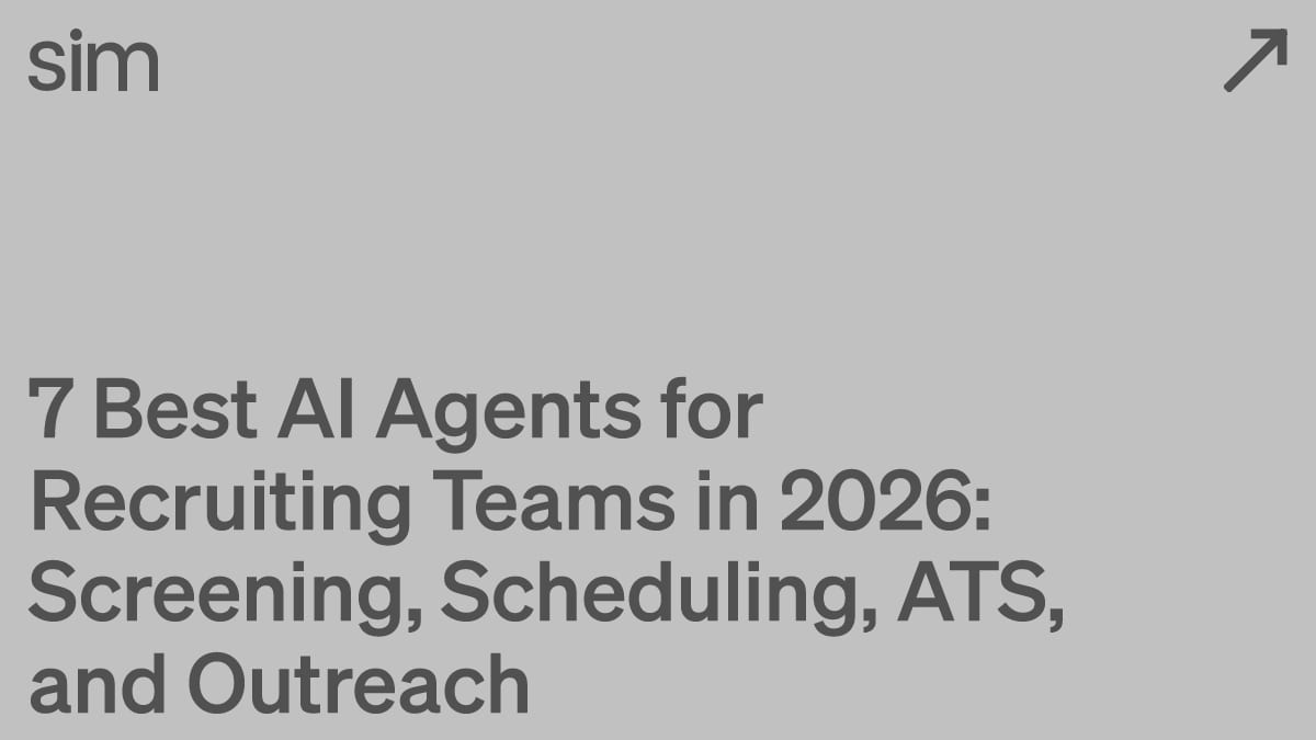 7 Best AI Agents for Recruiting Teams in 2026: Screening, Scheduling, ATS, and Outreach