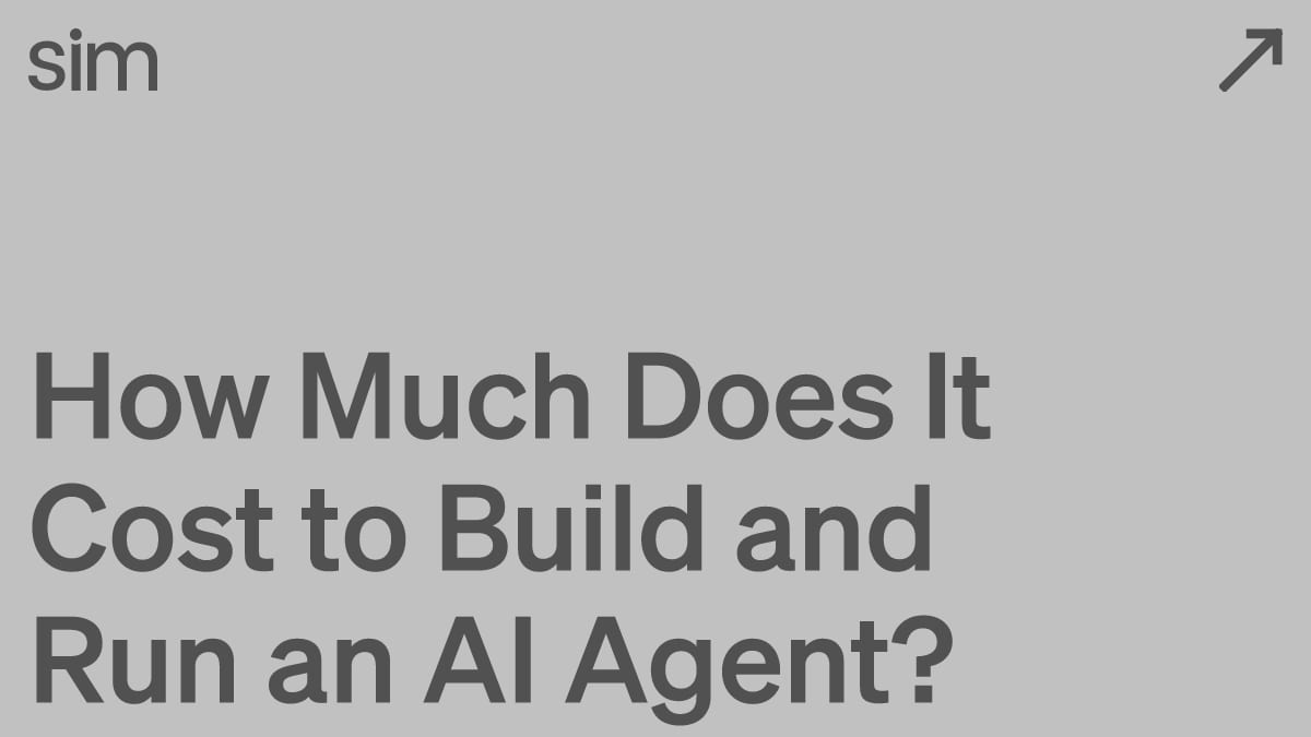 How Much Does It Cost to Build and Run an AI Agent?